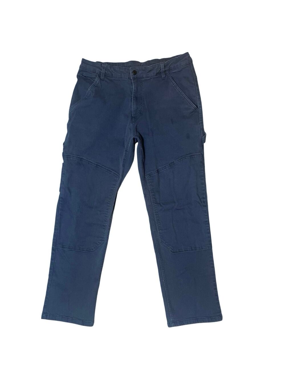 CAT Caterpillar Pants Mens Navy 38X32 
Double Knee Carpenter Stretch WorkWear